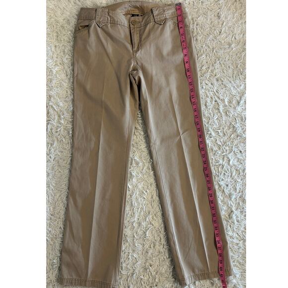 Gap Women's Sz 8R 100% Cotton Straight Leg Utility Flap Pocket Khaki Pants #0403 - Picture 8 of 11
